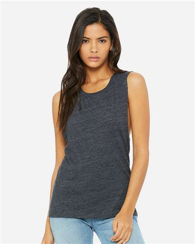 BELLA + CANVAS 8803 Charcoal Black Slub — on model front