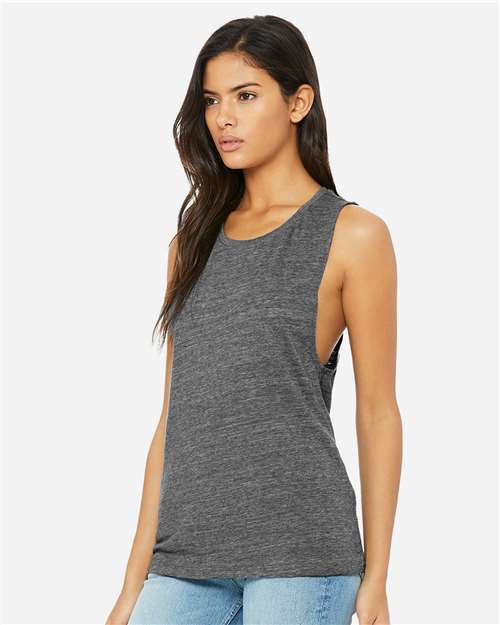 BELLA + CANVAS 8803 Asphalt Slub — on model side