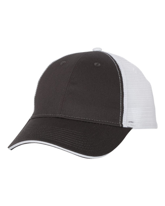 Sandwich Trucker Cap - Charcoal / White