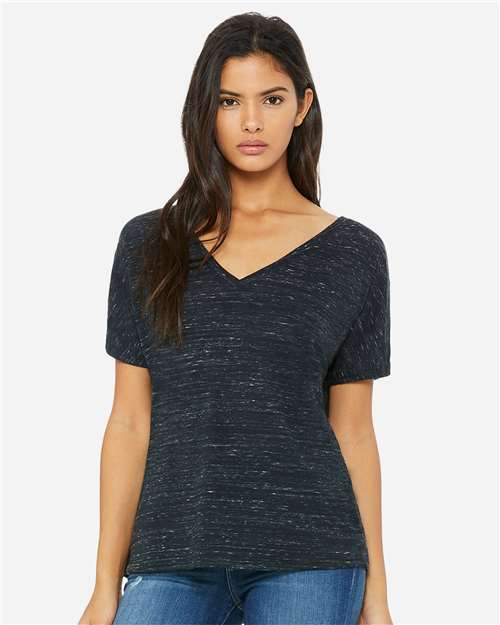 BELLA + CANVAS 8815 Black Marble — on model front