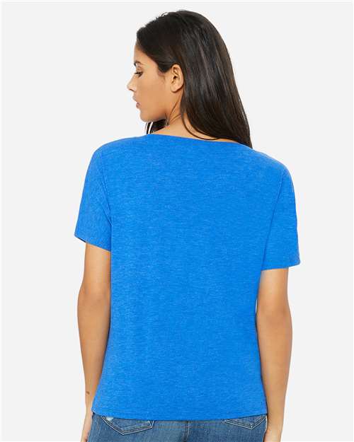 BELLA + CANVAS 8815 True Royal Triblend — on model back