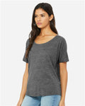 BELLA + CANVAS 8816 Asphalt Slub — on model side