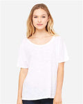 BELLA + CANVAS 8816 White Slub — on model front