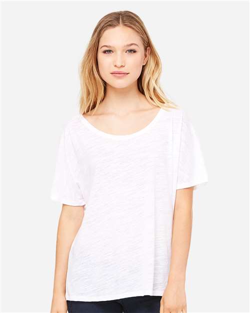 BELLA + CANVAS 8816 White Slub — on model front