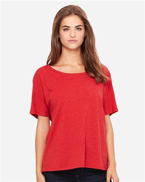 BELLA + CANVAS 8816 Red Speckled — on model front