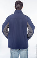 Men's Soft Shell Colorblock Jacket - Navy / Dark Charcoal