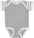 Infant Baby Rib Bodysuit - Heather / White / Heather White St