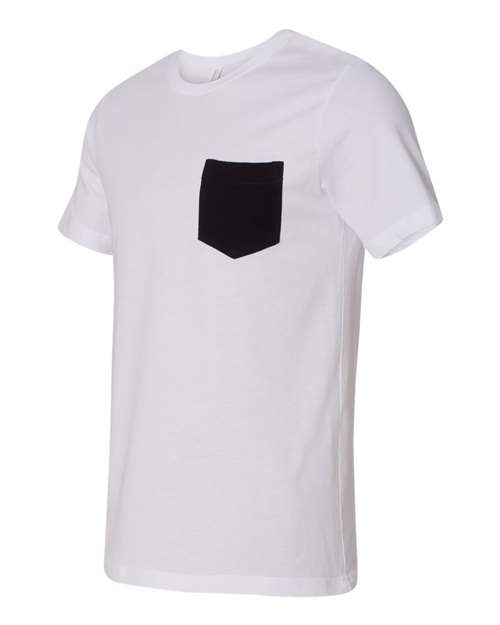 BELLA + CANVAS 3021 White/ Black — side
