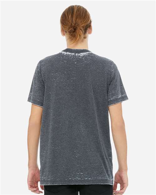 BELLA + CANVAS 3650 Grey Acid Wash — on model back