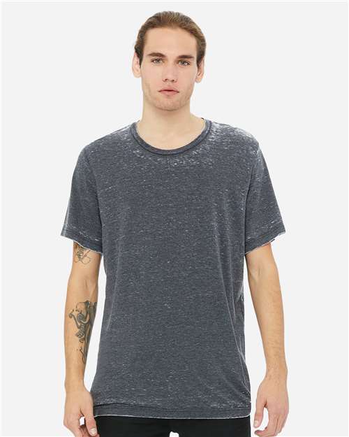 BELLA + CANVAS 3650 Grey Acid Wash — on model front