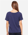 BELLA + CANVAS 8816 Navy Speckled — on model back
