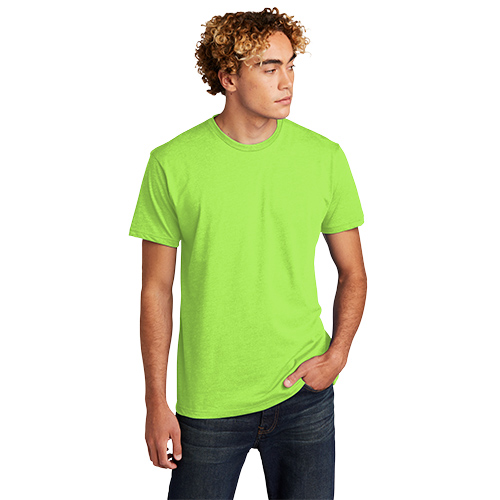 Unisex CVC Crewneck T-Shirt - Neon Green