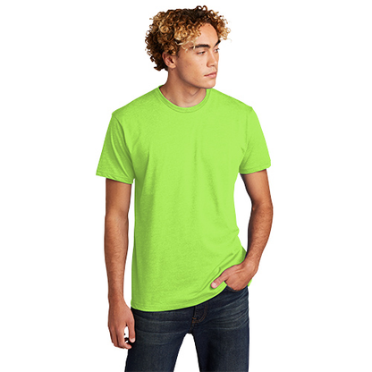 Unisex CVC Crewneck T-Shirt - Neon Green