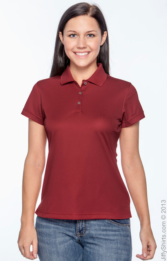 Women's climalite Basic Short-Sleeve Polo - University Red