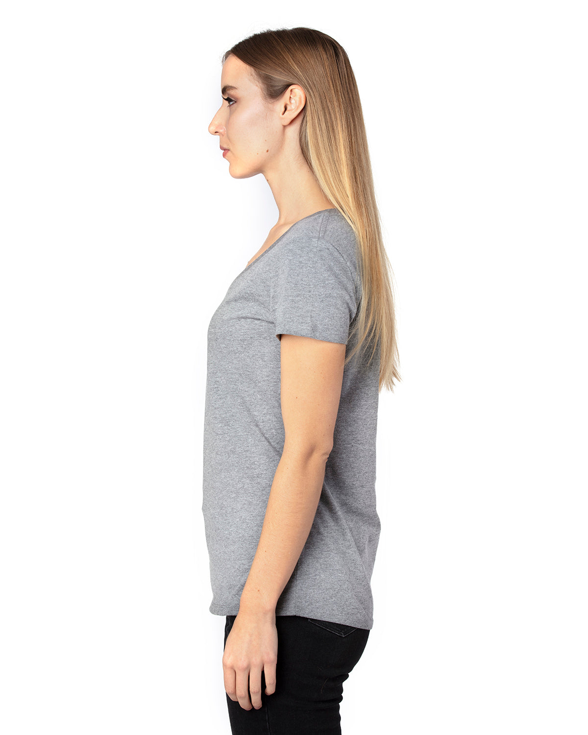 Women's Ultimate V-Neck T-Shirt - Heather Gray