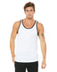 Bella + Canvas 3480 - Unisex Jersey Tank - White / Black