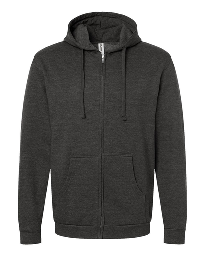 Unisex Fleece Zip Hoodie - Heather Graphite