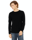 Bella + Canvas 3513 - Unisex Jersey Long-Sleeve T-Shirt - Solid Black Triblend