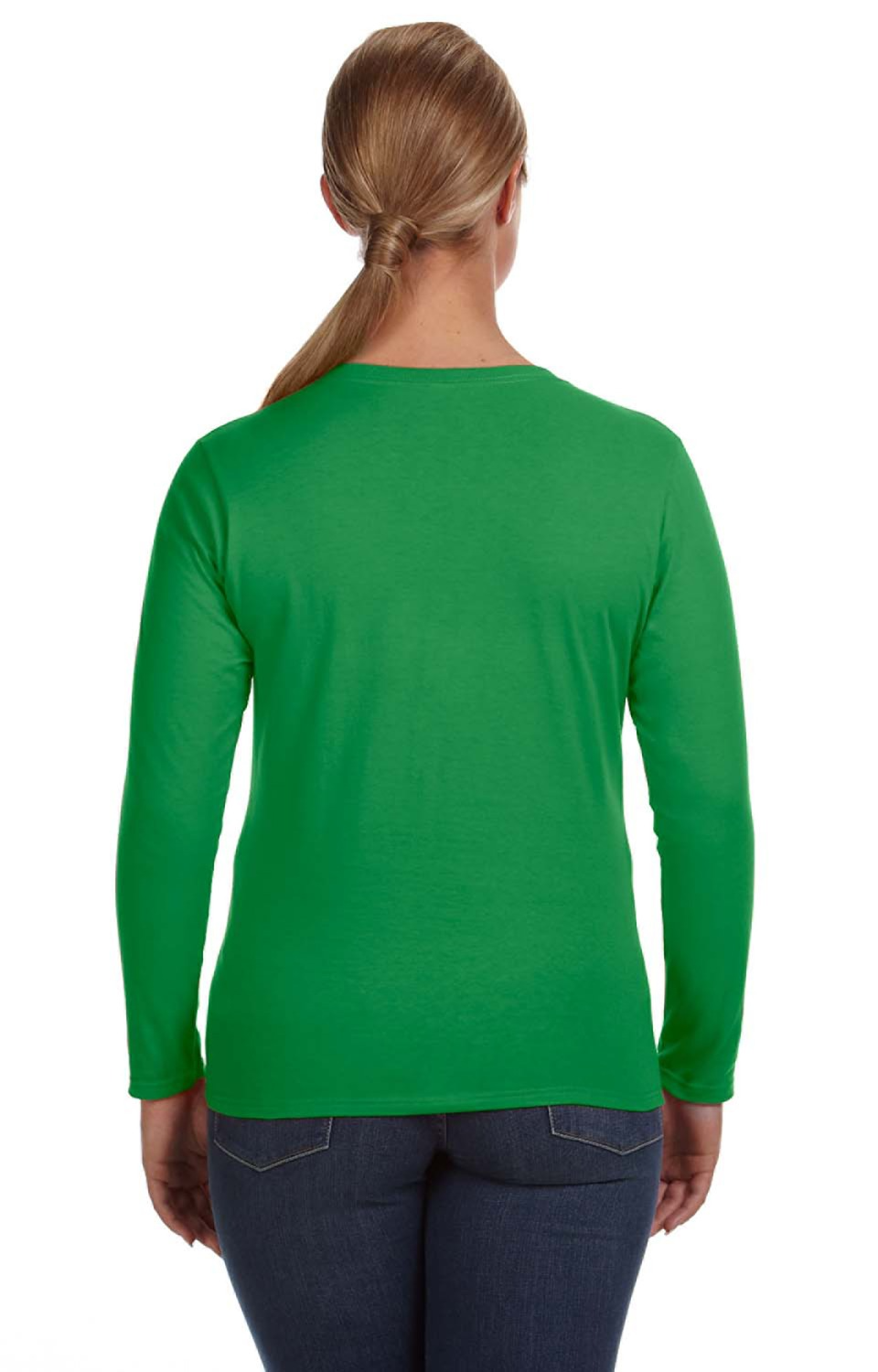 Women's Lightweight Long-Sleeve T-Shirt - Green Apple
