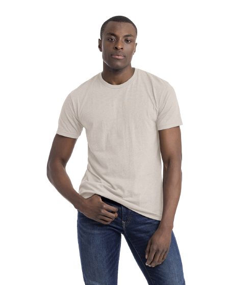 Unisex CVC Crewneck T-Shirt - Sand