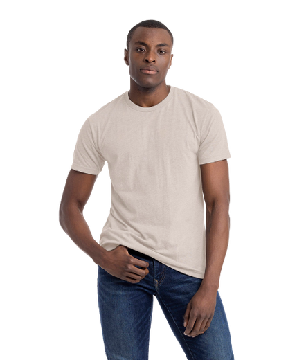 Unisex CVC Crewneck T-Shirt - Sand