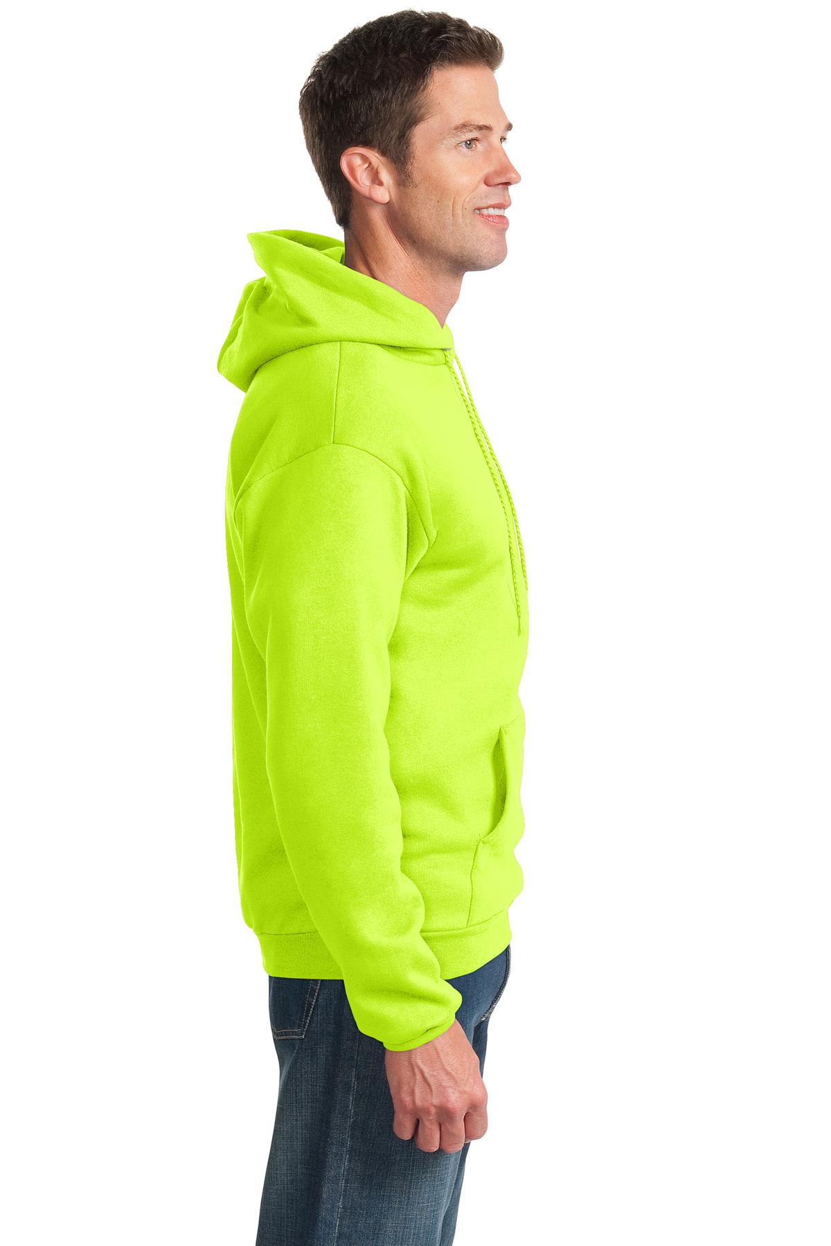 Unisex Essential Fleece Pullover Hoodie - Safety Green