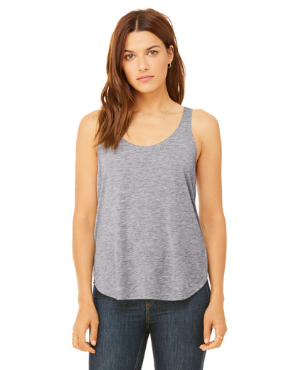 Women's Flowy Side Slit Tank - Heather Athletic