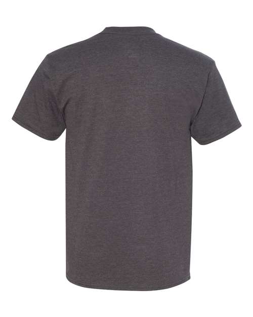 Hanes 518T Charcoal Heather — back