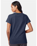 Hanes SL04 Navy — on model back