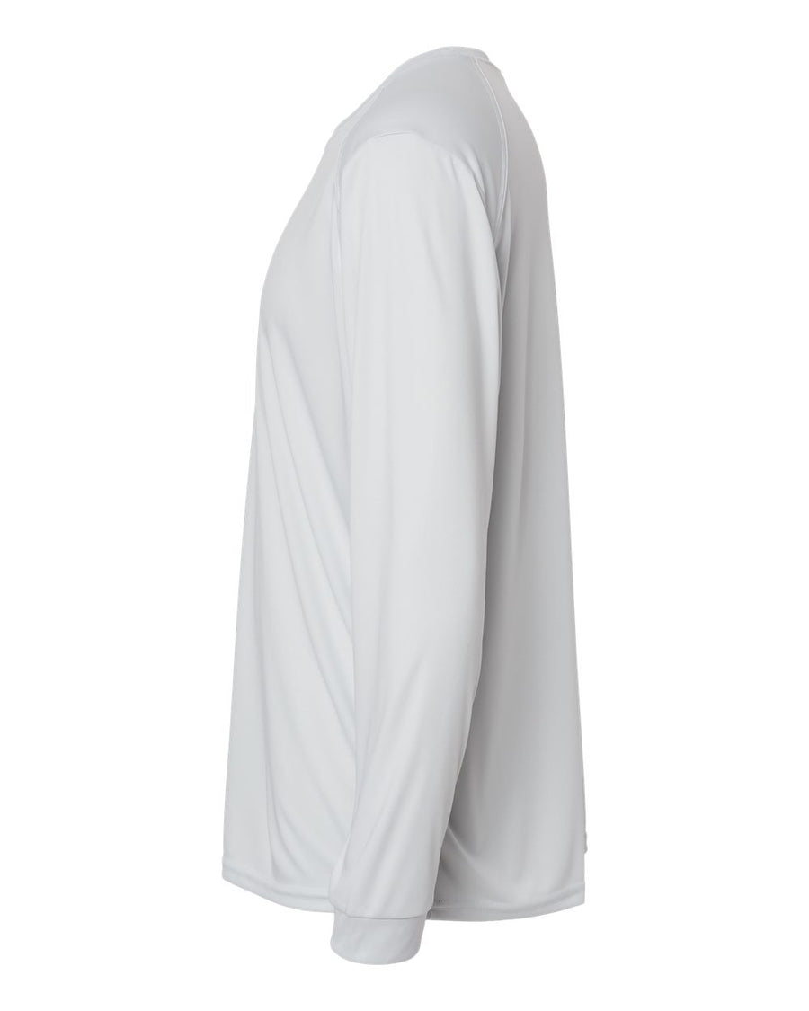 Unisex Long Sleeve Performance Tee - Aluminum