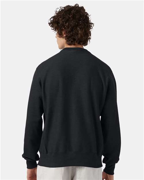 Champion S149 Charcoal Heather — on model back