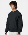 Champion S149 Charcoal Heather — on model side