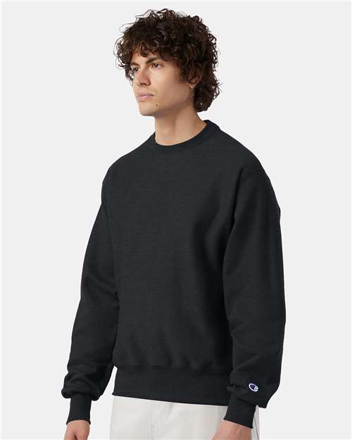 Champion S149 Charcoal Heather — on model side