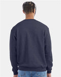 Champion S600 Navy Heather — on model back