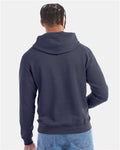 Champion S700 Navy Heather — on model back