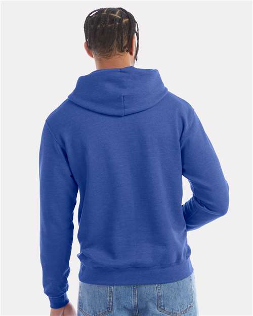 Champion S700 Royal Blue Heather — on model back