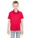 UltraClub 8210Y - Youth Cool & Dry Mesh Piqué Polo - Red