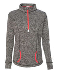 J. America 8617 Charcoal Fleck/ Fire Coral — front