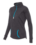 J. America 8617 Onyx Fleck/ Electric Blue — side