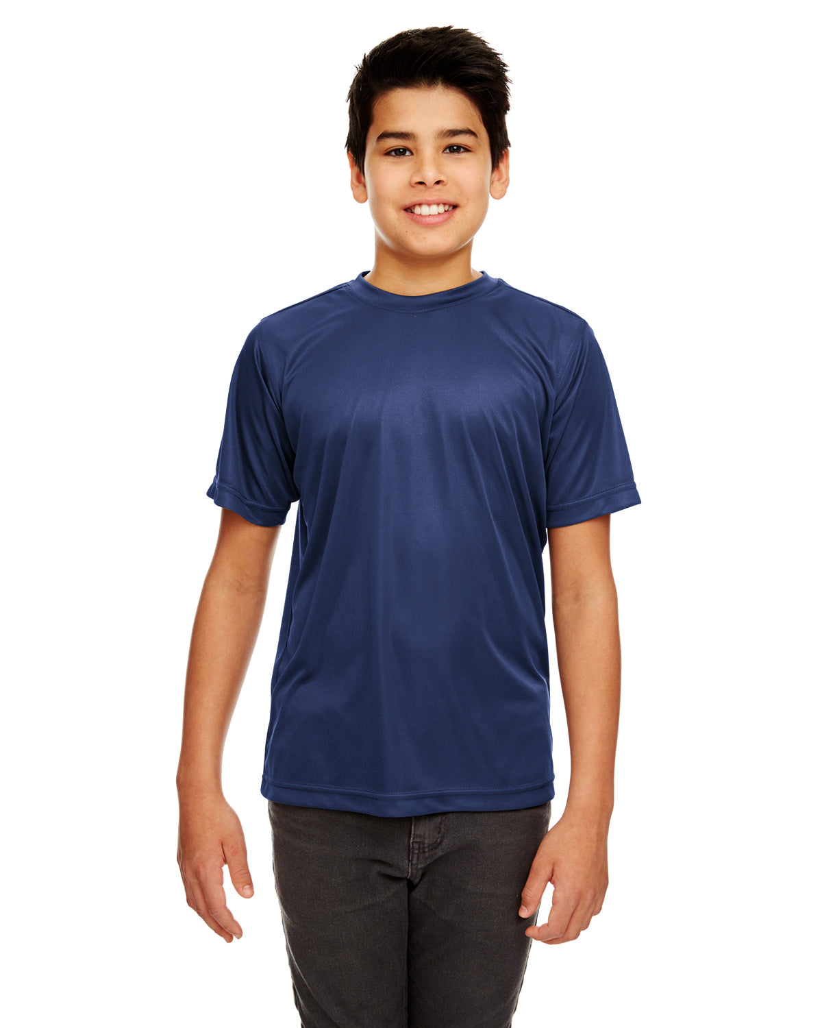 Youth Cool & Dry Sport Performance Interlock T-Shirt - Navy
