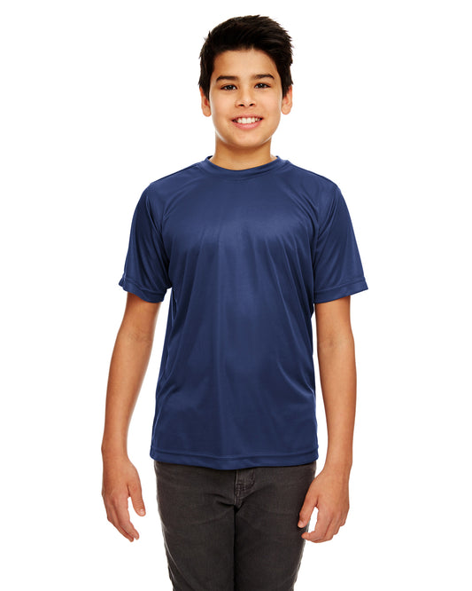 Youth Cool & Dry Sport Performance Interlock T-Shirt - Navy
