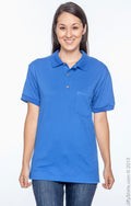 Unisex 50/50 Jersey Polo with Pocket - Royal