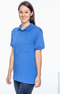Unisex 50/50 Jersey Polo with Pocket - Royal