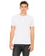 Bella + Canvas 3125 - Men's Triblend Short-Sleeve Henley - White Fleck Triblend