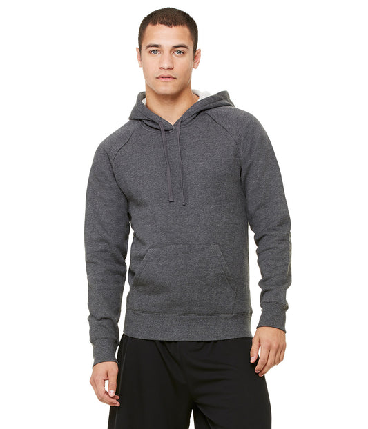 Unisex Performance Fleece Pullover Hoodie - Dark Gray Heather
