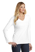 Women's Very Important Tee Long Sleeve V-Neck - White