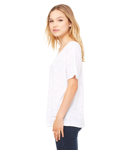 Women's Slouchy T-Shirt - White Slub