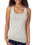 Women's Spandex Jersey Racerback Tank - Light Heather Gray