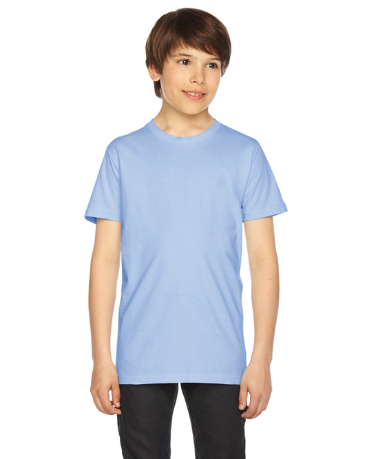 Youth Fine Jersey Short-Sleeve T-Shirt - Baby Blue