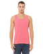 Bella + Canvas 3480CVC - Unisex Heather CVC Tank - Neon Pink